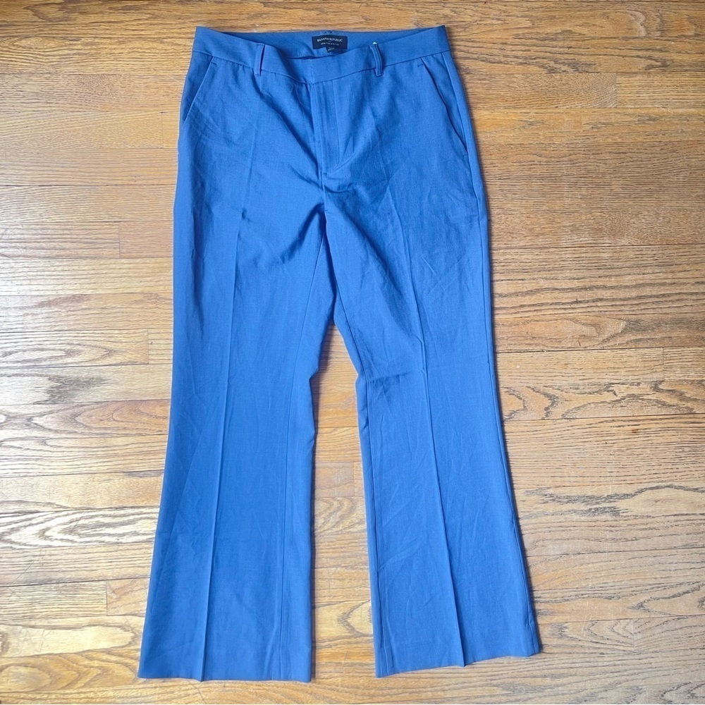 NEW Banana Republic Sculpted Stretch High Rise Bootcut 365 Pant Blue 10 Petite